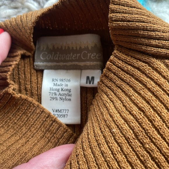 Tan brown mock neck top - Picture 3 of 3